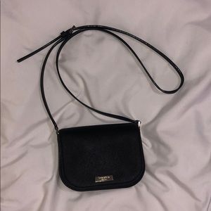 Kate Spade Riley Black Crossbody leather flap